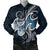 Niue Polynesian Men's Bomber Jacket - Ocean Style Blue - Polynesian Pride