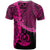 Vanuatu Polynesian T Shirt Tribal Wave Tattoo Pink - Polynesian Pride