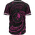 Yap Polynesian Baseball Shirt - Pink Tribal Wave - Polynesian Pride