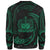 Samoa Polynesian Custom Personalised Sweater - Green Tribal Wave - Polynesian Pride