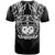 Samoa Polynesian T Shirt Eagle Tribal Pattern Black - Polynesian Pride