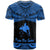 Papua New Guinea Polynesian Custom T Shirt Papua New Guinea Pride Blue Version - Polynesian Pride