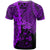 Fiji Polynesian Custom T Shirt Tribal Wave Tattoo Purple - Polynesian Pride