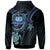 Samoa Custom Zip up Hoodie Blue Turtle - Polynesian Pride