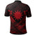 Nauru Polynesian Custom Polo Shirt Nauru Red Seal Camisole Hibiscus Style - Polynesian Pride