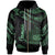 Samoa Polynesian Zip Hoodie Polynesian Tattoo Green Version Unisex Green - Polynesian Pride