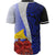 Tokelau Polynesian Custom Personalised Baseball Shirt - Coat Of Arm With Hibiscus Blue - Polynesian Pride