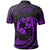 Tonga Polynesian Polo Shirt Purple Tribal Wave - Polynesian Pride