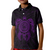 American Samoa Polynesian Custom Polo Shirt Vintage Polynesian Turtle (Purple) - Polynesian Pride