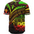 Samoa Baseball Shirt - Reggae Color Cross Style - Polynesian Pride