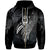 Guam Polynesian Zip Hoodie Legend White Version Unisex Black - Polynesian Pride