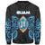 Guam Polynesian Custom Personalised Sweater - Spirit Style Blue - Polynesian Pride