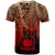 Samoa Polynesian T Shirt Tribal Wave Tattoo Red Ver 2 - Polynesian Pride