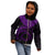 Cook Islands Polynesian Zip up Hoodie Cook Islands Waves (Purple) - Polynesian Pride