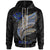 Polynesian Hawaii Zip Hoodie Polynesian Wings Unisex Black - Polynesian Pride