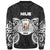 Niue Polynesian Custom Personalised Sweater - Spirit Style White - Polynesian Pride