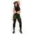 Tokelau Polynesian Women's Legging - Reggae Turtle Hibiscus Flower Frame Vintage - Polynesian Pride