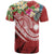 Marshall Islands Polynesian T Shirt Summer Plumeria (Red) - Polynesian Pride