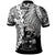 Fiji Polynesian Custom Polo Shirt Tribal Wave Tattoo White - Polynesian Pride