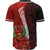 Pohnpei Polynesian Baseball Shirt - Coat Of Arm With Hibiscus - Polynesian Pride