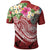 FSM Polynesian Polo Shirt Summer Plumeria (Red) - Polynesian Pride