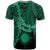 Marshall Islands Polynesian Custom T Shirt Tribal Wave Tattoo Green - Polynesian Pride