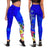 FSM Custom Personalised Legging - Turtle Plumeria (Blue) - Polynesian Pride