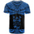 Fiji Polynesian Custom T Shirt Fijian Pride Blue Version - Polynesian Pride