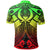 Pohnpei Polo Shirt Reggae Seal with Polynesian Tattoo - Polynesian Pride