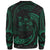 Fiji Polynesian Custom Personalised Sweater - Green Tribal Wave - Polynesian Pride