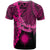 Marshall Islands Polynesian T Shirt Tribal Wave Tattoo Pink - Polynesian Pride