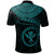 Polynesian Hawaii Custom Polo Shirt Kanaka Maoli with Hawaiian Waves (Turquoise) - Polynesian Pride