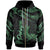 Pohnpei Micronesia Zip Hoodie Polynesian Tattoo Green Version Unisex Green - Polynesian Pride