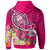 Guam Custom Hoodie Turtle Plumeria (Pink) - Polynesian Pride