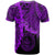 Palau Polynesian Custom T Shirt Tribal Wave Tattoo Purple - Polynesian Pride