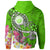 Hawaii Polynesian Hoodie Hawaii Seal With Turtle Plumeria (Green) - Polynesian Pride