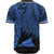 Tokelau Polynesian Baseball Shirt - Tribal Wave Tattoo Blue - Polynesian Pride