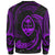 Guam Polynesian Sweater - Purple Tribal Wave - Polynesian Pride