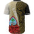Guam Polynesian Custom Personalised Baseball Shirt - Coat Of Arm With Hibiscus Gold - Polynesian Pride