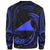 Tokelau Polynesian Custom Personalised Sweater - Blue Tribal Wave - Polynesian Pride