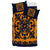 Hawaii Bedding Set Royal Pattern - Orange and Royal Blue - Polynesian Pride