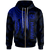 Polynesian Hawaii Zip up Hoodie Polynesian Wings (Blue) Unisex Blue - Polynesian Pride