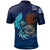 American Samoa Polynesian Polo Shirt Blue Polynesian Eagle - Polynesian Pride