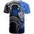 Samoa Custom T Shirt Samoa Seal Wave Style (Blue) - Polynesian Pride