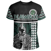 Hawaii Kakau Warrior Polynesian – Custom Football T-Shirt – Rainbow Style - Polynesian Pride