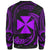 Wallis And Futuna Polynesian Sweater - Purple Tribal Wave - Polynesian Pride