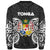 Tonga Polynesian Custom Personalised Sweater - Spirit Style White - Polynesian Pride