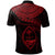 Guam Polynesian Custom Polo Shirt Guam Waves (Red) - Polynesian Pride