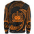 Samoa Polynesian Sweater - Orange Tribal Wave - Polynesian Pride