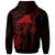 Tokelau Custom Hoodie Red Turtle - Polynesian Pride